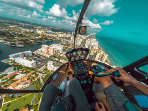 Solo Flight - An Inside View From A Single-passenger Gopro Plane. Wallpaper