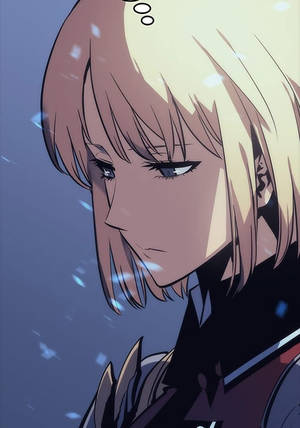 Solo Leveling Closed Up Hea-in Wallpaper