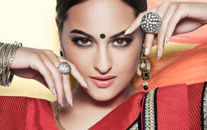 Sonakshi Sinha Elegant Indian Look Wallpaper
