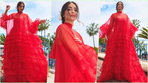 Sonam Kapoor Ahuja In Cannes 2019 Wallpaper