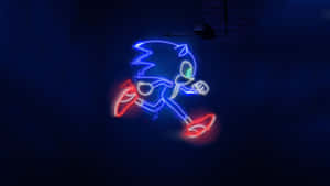 Sonic The Hedgehog Neon Art Wallpaper