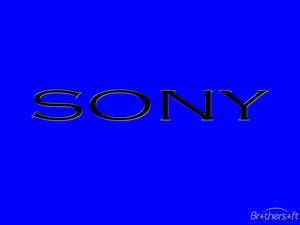 Sony Logo Blue Background Wallpaper