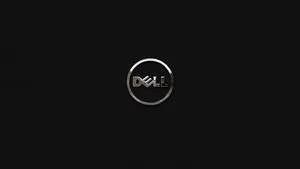 Sophisticated Black Dell Logo Wallpaper