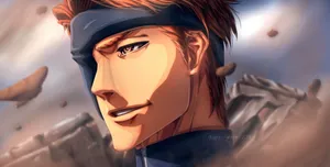 Sosuke Aizen Roguish Grin Wallpaper