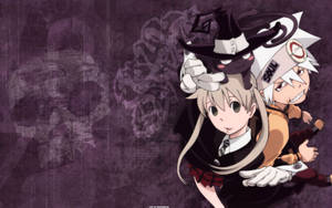 Soul Eater Maka Soul Purple Background Wallpaper