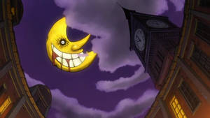 Soul Eater Moon Above Clock Tower Wallpaper