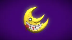 Soul Eater Moon In Purple Wallpaper