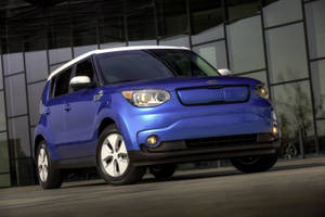 Soul Ev, Crossover, Kia, 2015, Front View Wallpaper