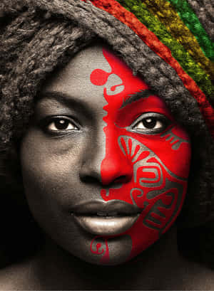 South African Woman Traditional Tribal Tattoo Wallpaper