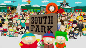 South Park All Cast Poster Wallpaper