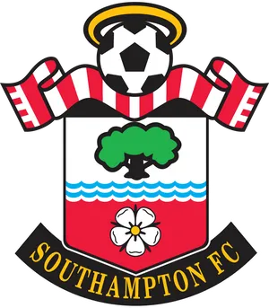 Southampton Fc Logo On White Wallpaper