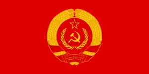 Soviet Union Flag In Circular Logo Wallpaper