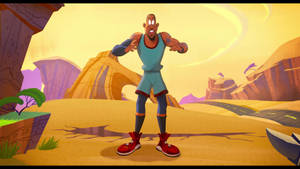 Space Jam Cartoon Lebron James Wallpaper