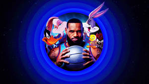 Space Jam Glowing Circle Fanart Wallpaper