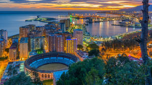 Spain Malaga Plaza De Toros Wallpaper