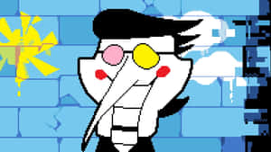 Spamton In A Colorful, Pixelated World Wallpaper