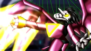 Spamton Unlocking Success In Cyber World Wallpaper