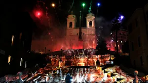 Spanish Steps At Night Wallpaper