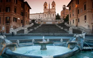 Spanish Steps Fontana Della Barcaccia Wallpaper