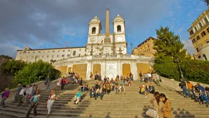 Spanish Steps Sunny Day Wallpaper