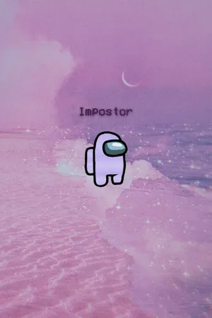 Sparkly Among Us Impostor Wallpaper