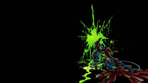 Spawn Green Blood Wallpaper