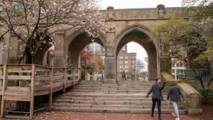 Spectacular View Of Boston University Campus Wallpaper