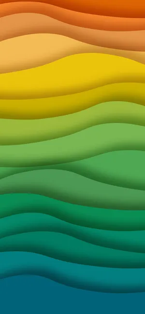 Spectrum Of Colors- Paper Cut Art Rainbow Background Wallpaper