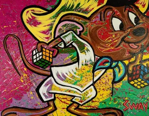 Speedy Gonzales Rubik Painting Wallpaper