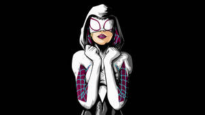 Spider Gwen In Action Wallpaper