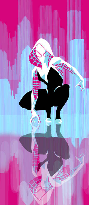 Spider Gwen Reflection Wallpaper