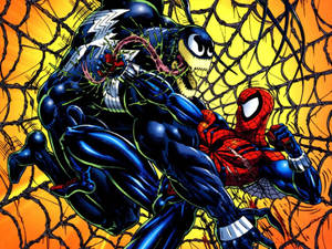 Spider-man And Venom Comic Book Wallpaper