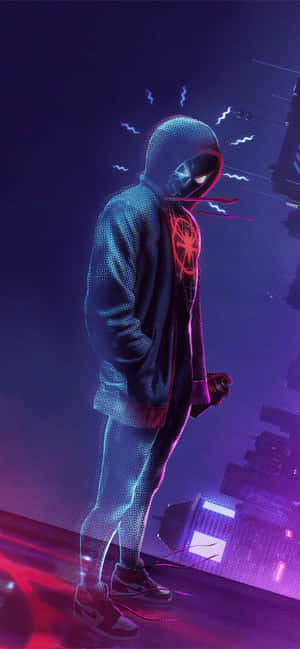 Spider Man Hoodie Miles Morales Iphone Wallpaper