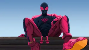 Spider Man Miles Morales Pink Ps5 Wallpaper