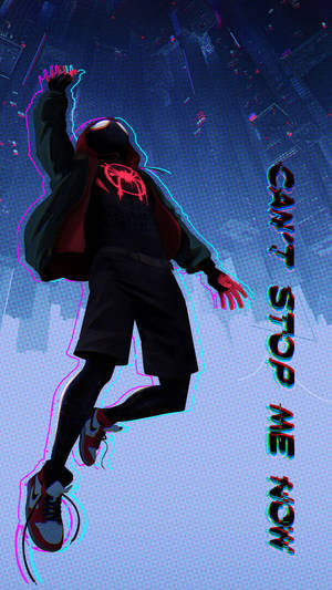 Spider-verse Superhero Miles Morales Wallpaper