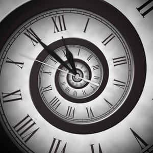 Spiral Time Clock Wallpaper