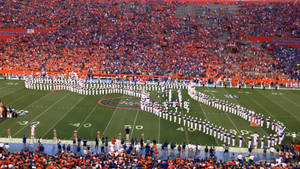 Spirited University Of Florida Cheerleaders Wallpaper