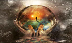 Spiritual Meditation Practice At Sunrise Wallpaper