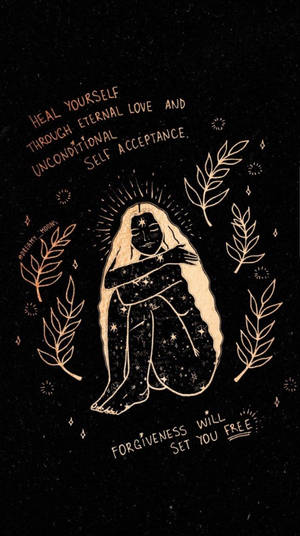 Spiritual Self-heal Quote Wallpaper