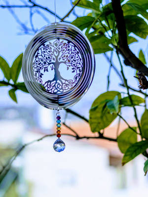 Spiritual Tree Decoration Wallpaper