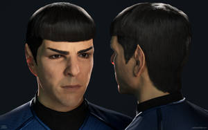 Spock 3d Art Wallpaper