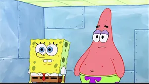 Spongebob And Patrick Blank Expression Wallpaper