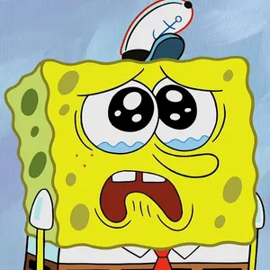 Spongebob Crying Wearing A Sailor Hat Wallpaper