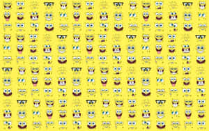 Spongebob Desktop Seamless Collage Wallpaper