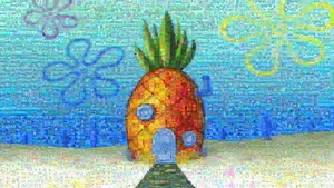 Spongebob House By Person Wallpaper