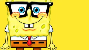 Spongebob Squarepants With Glasses! Wallpaper