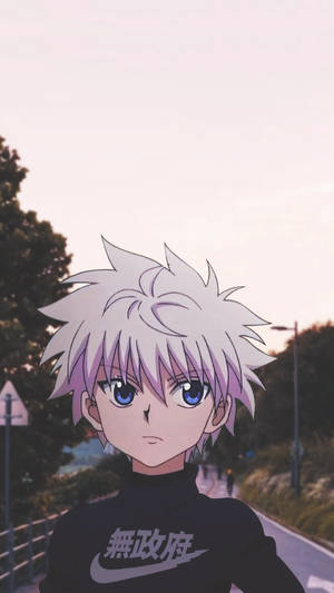 Sporty Killua Iphone Wallpaper