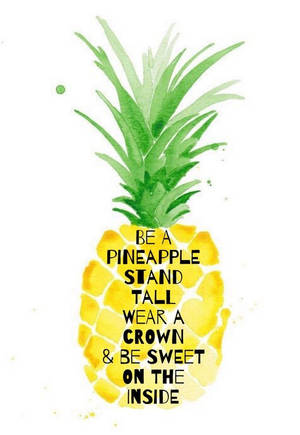 Spread Positivity With This Watercolor Pineapple Quote Wallpaper
