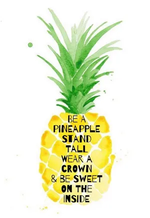 Spread Positivity With This Watercolor Pineapple Quote Wallpaper