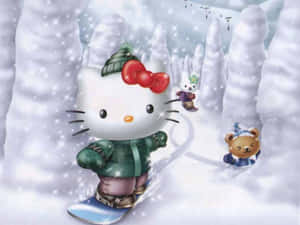 Spread The Christmas Cheer With Hello Kitty And All Your Friends! Wallpaper